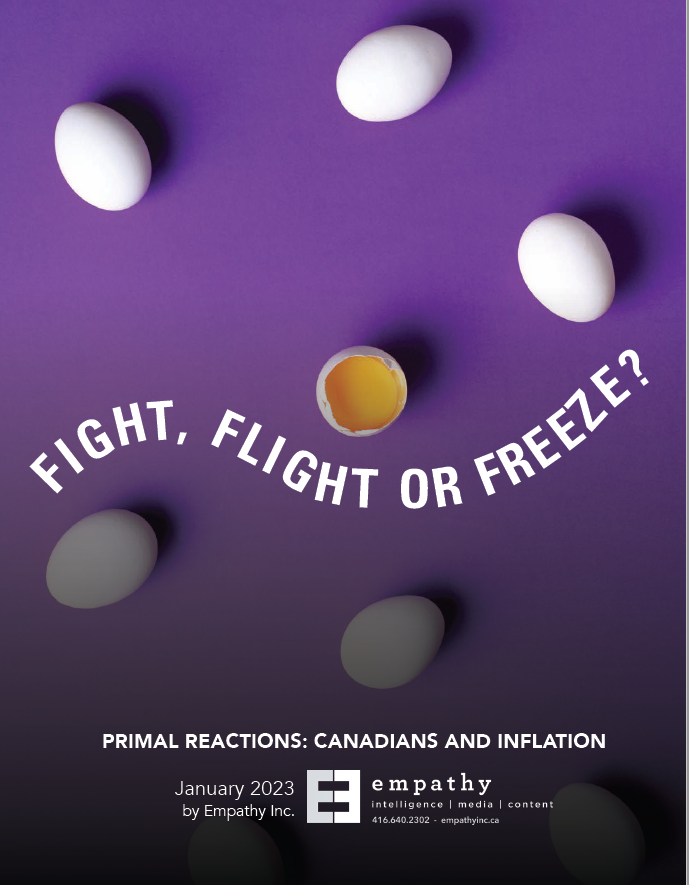 Fight, Flight, or Freeze<br />
Primal reactions: Canadians and inflation